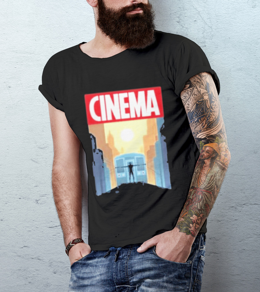 Screencrush Cinema Spidey Subway Sunset Scene T-Shirt