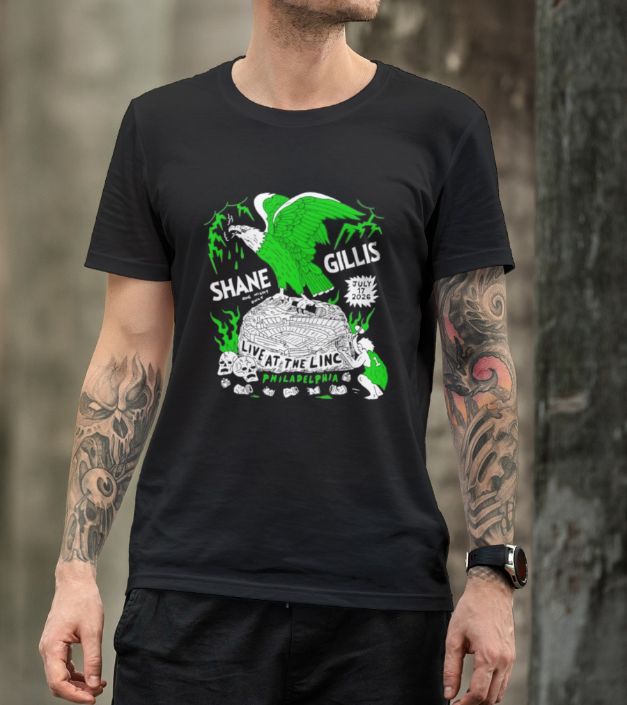 Shane Gillis Live At The Linc Philadelphia July 17 2026 Eagle T-Shirt