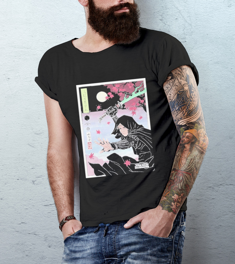 Star Wars Celebration Japan 2025 Luke Skywalker Samurai Art Final Reveal T-Shirt