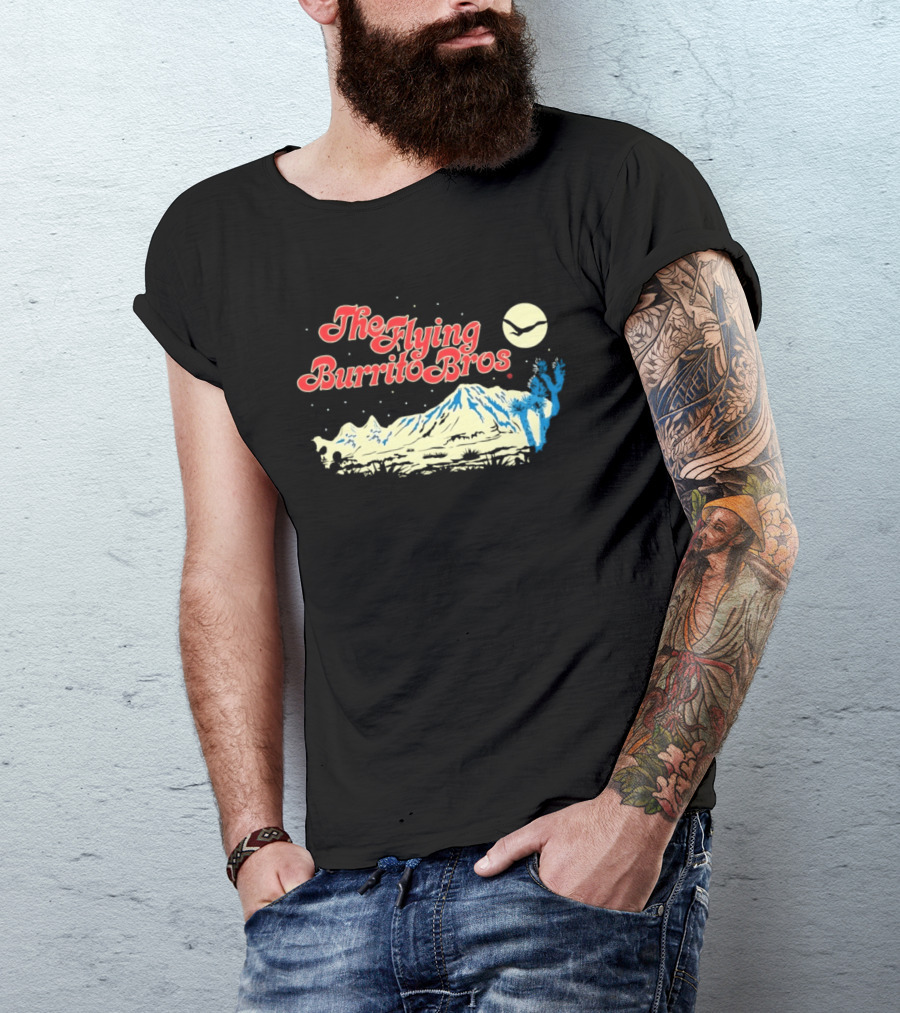 The Flying Burrito Bros Desert Moon Cactus Band T-Shirt