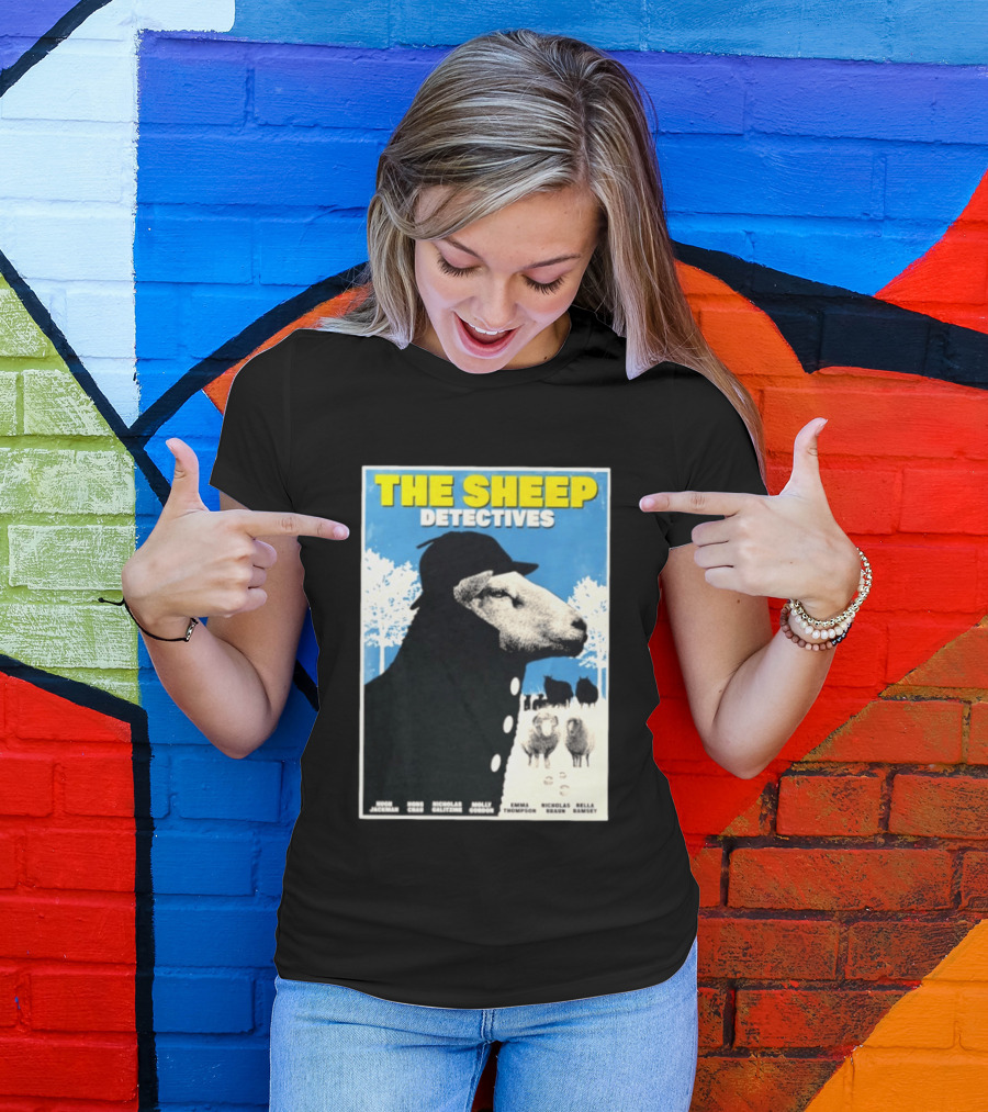 The Sheep Detectives Hugh Jackman Hong Chau Nicholas Galitzine Molly Gordon Emma Thompson Nicholas Braun Bella Ramsey T-Shirt