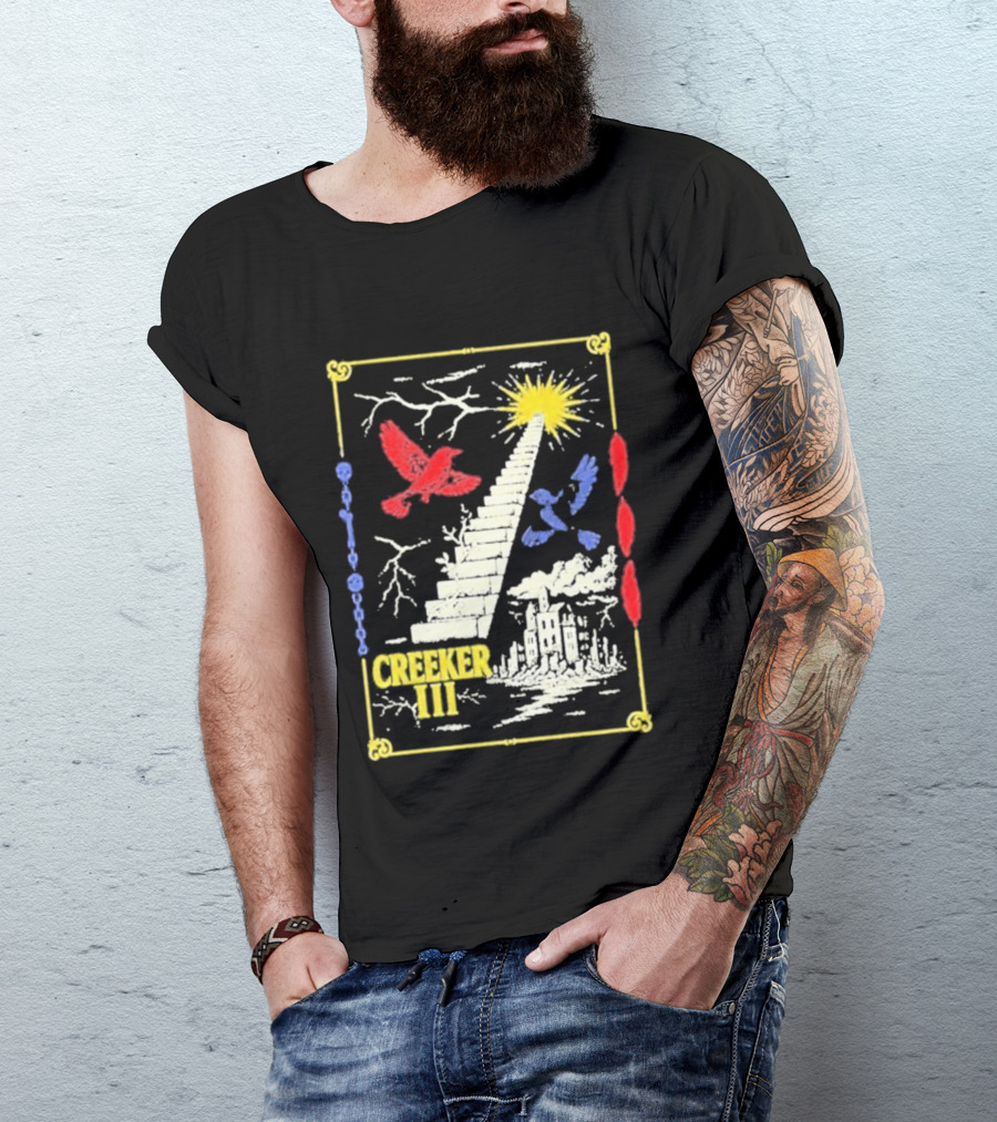 Creeker III Stairway To Sun With Red Bird And Blue Bird T-Shirt