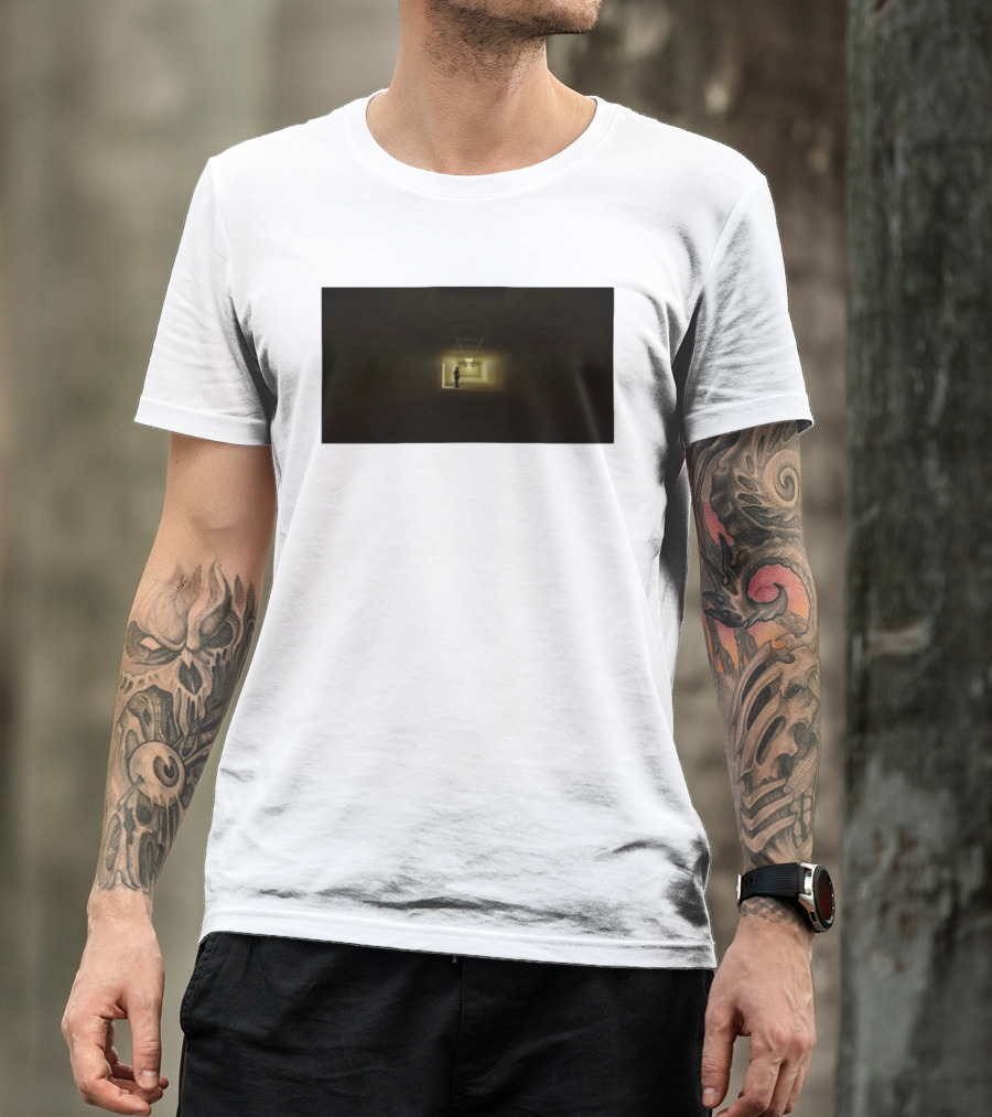 Backrooms Dark Hallway Figure Eerie Aesthetic T-Shirt