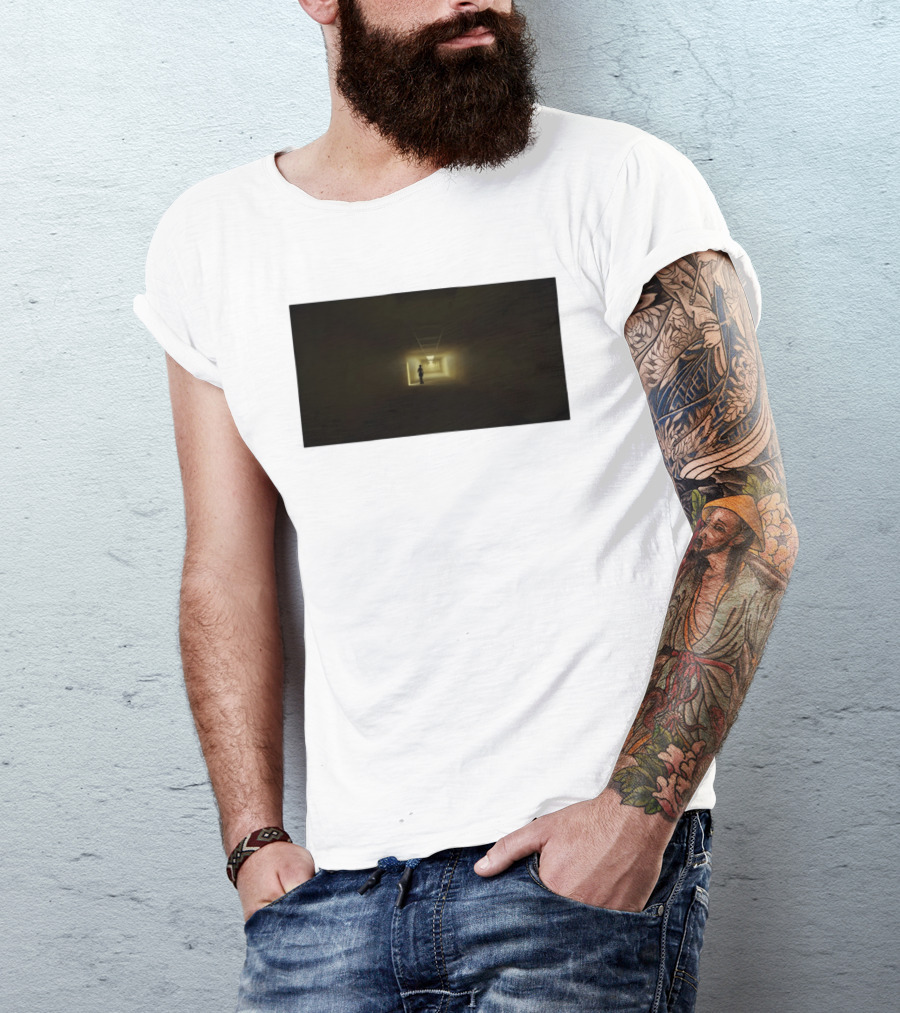 Backrooms Dark Hallway Figure Eerie Aesthetic T-Shirt