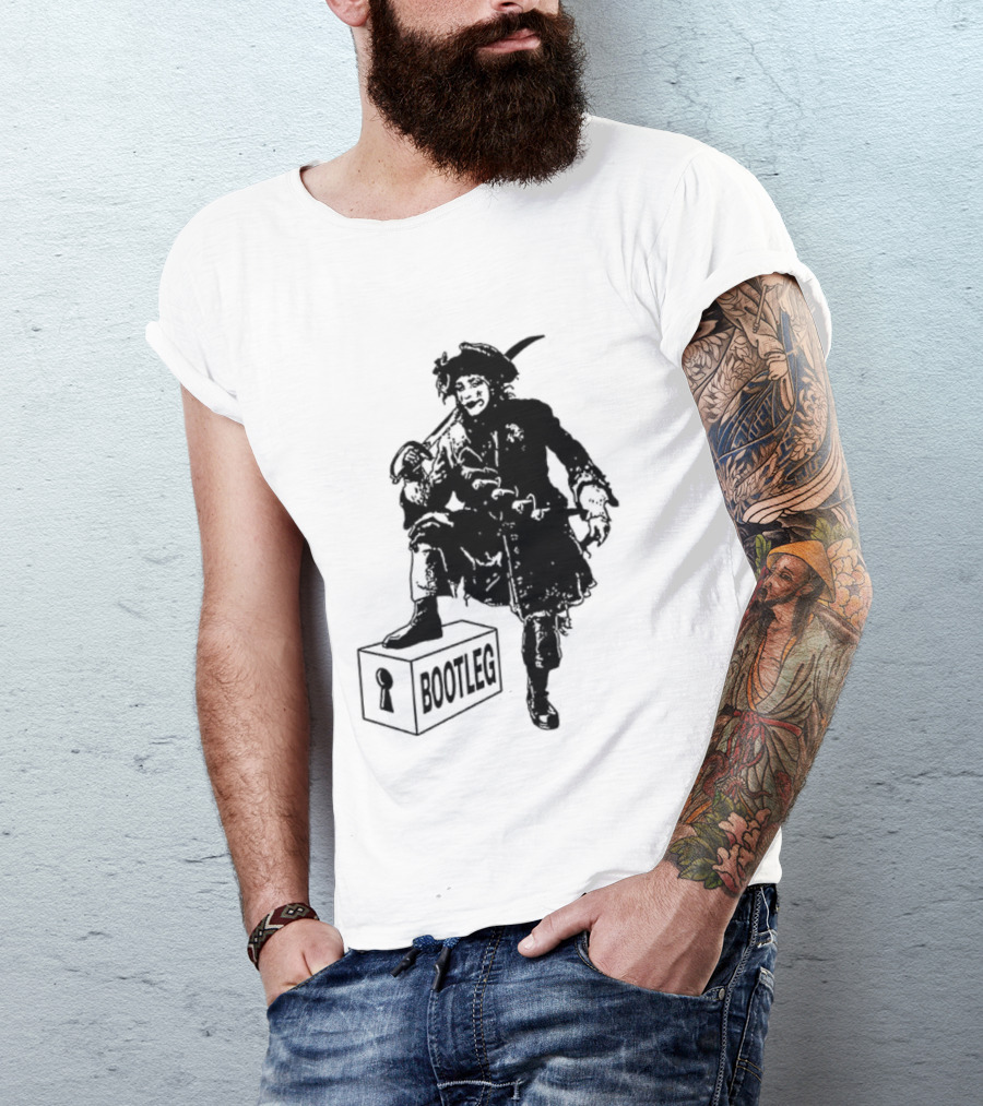 Bootleg The Garden Ghosts Spirits Shades Spectres Apparitions Pirate 2 Sided T-Shirt