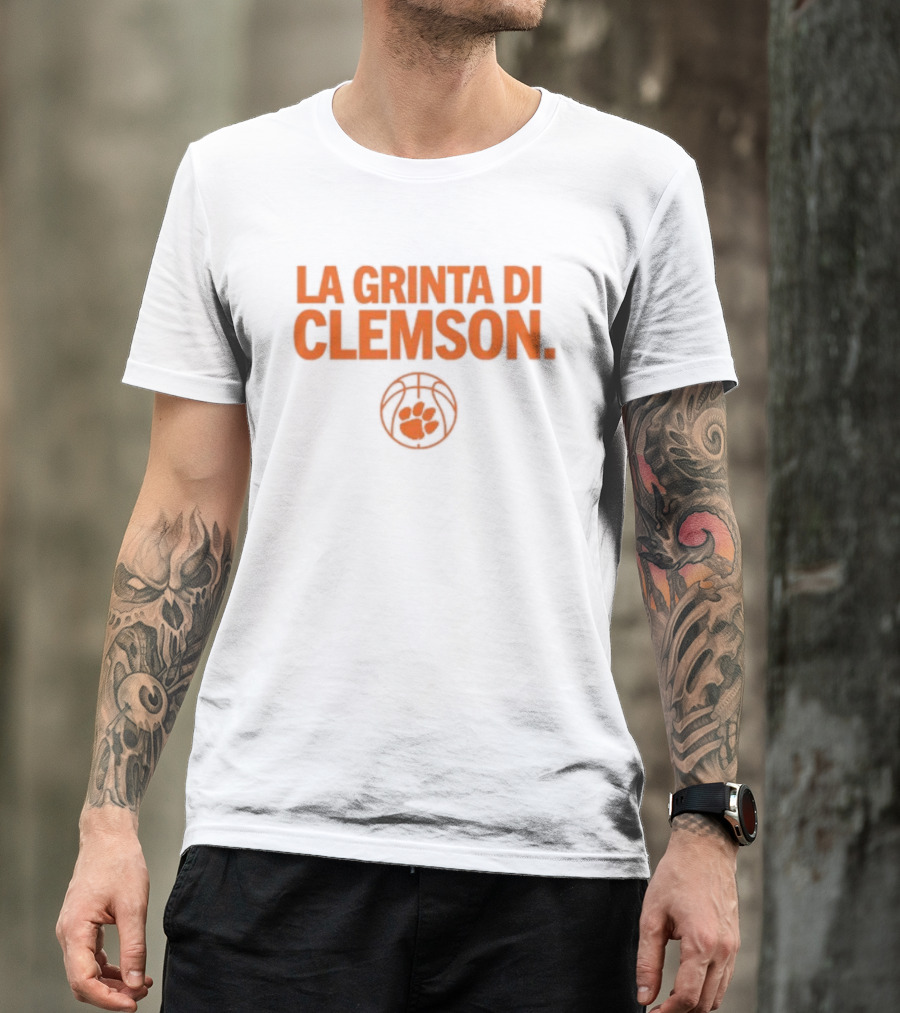La Grinta Di Clemson Tigers Basketball Paw T-Shirt