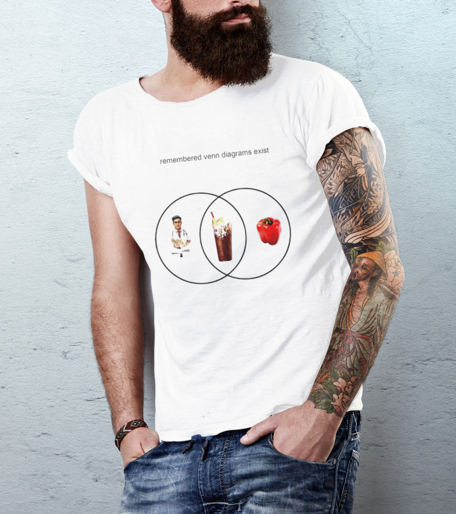 Remembered Venn Diagrams Exist Doctor Pepper Red Pepper Doctor T-Shirt