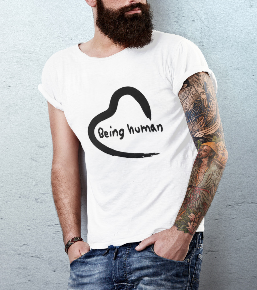 Salman Khan Being Human Heart Logo Coffee T-Shirt