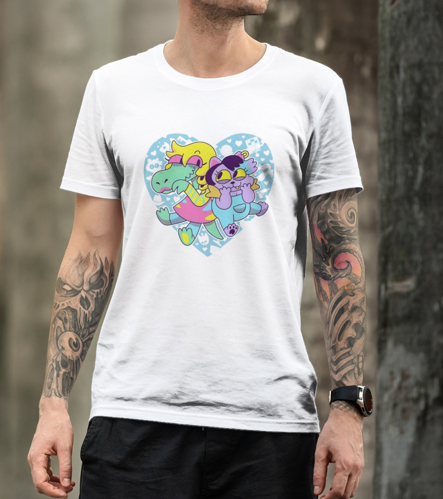 So Hyped 10th Anniversary Undertale Deltarune Heart Characters T-Shirt