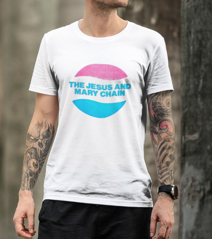 The Jesus And Mary Chain Pink Blue Lips Alternative Rock T-Shirt