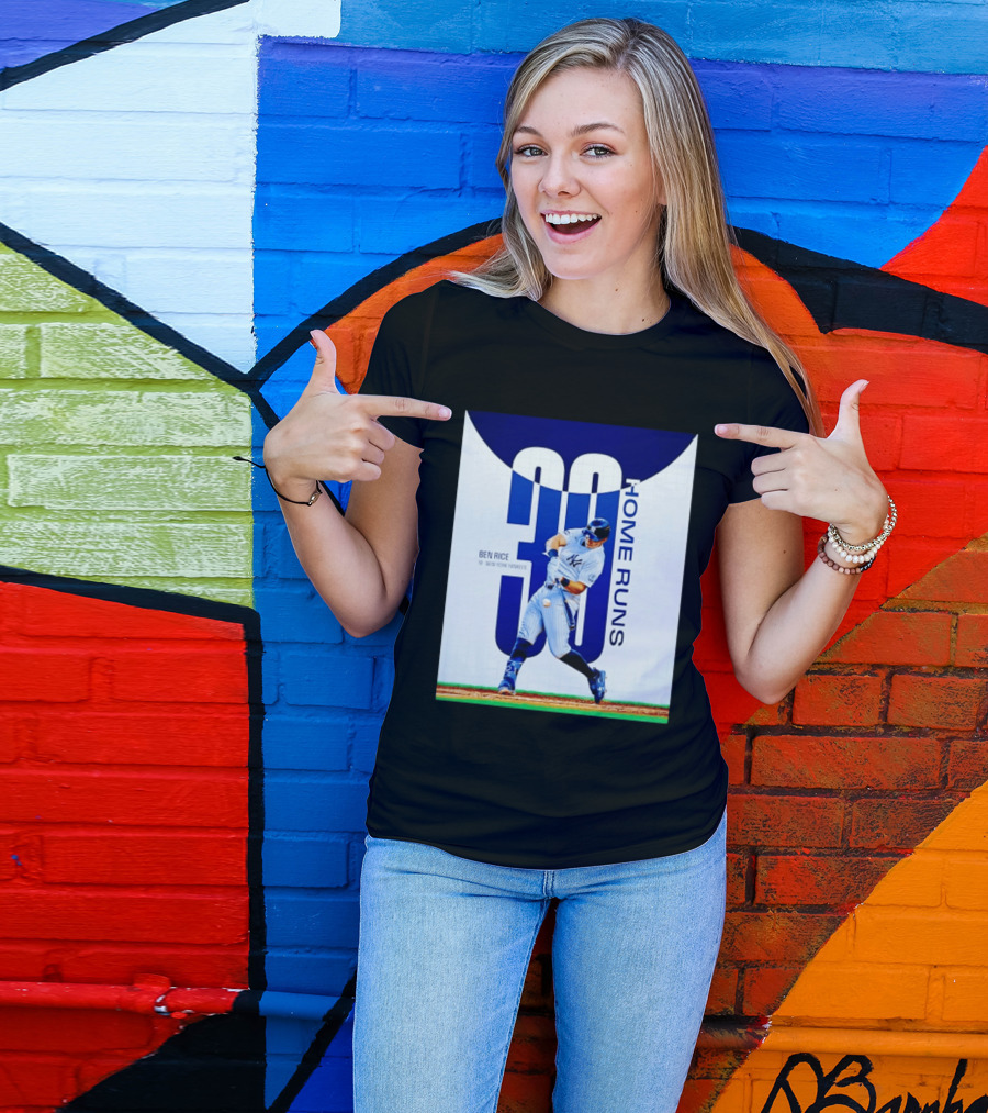 Ben Rice New York Yankees 30 Home Runs Milestone T-Shirt