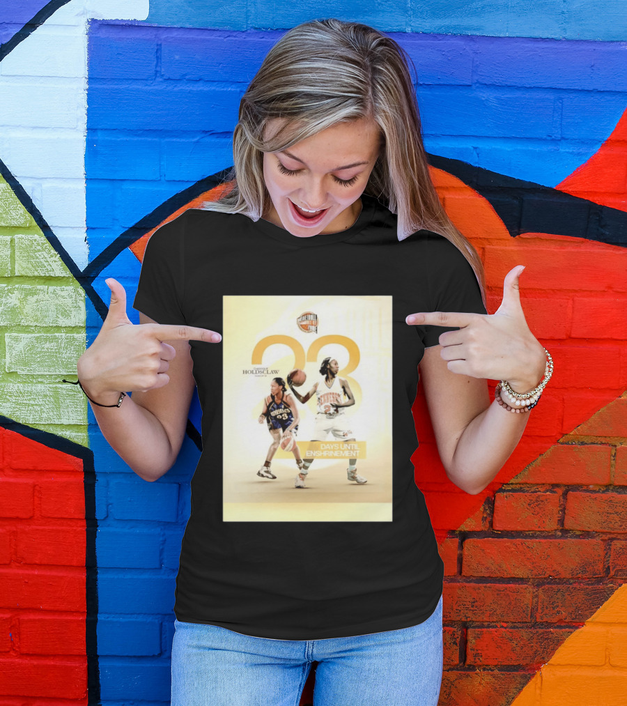Chamique Holdsclaw Basketball Hall Of Fame 2026 Enshrinement Countdown Tennessee Mystics Number 23 T-Shirt