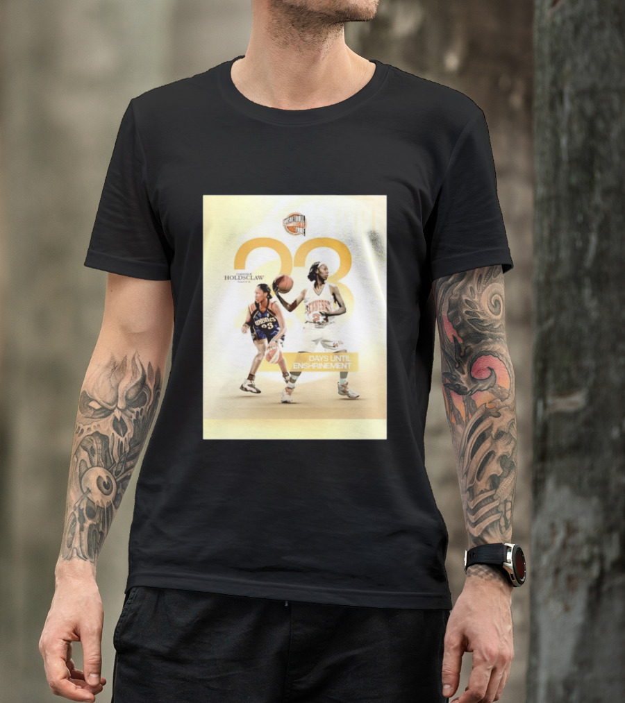 Chamique Holdsclaw Basketball Hall Of Fame 2026 Enshrinement Countdown Tennessee Mystics Number 23 T-Shirt