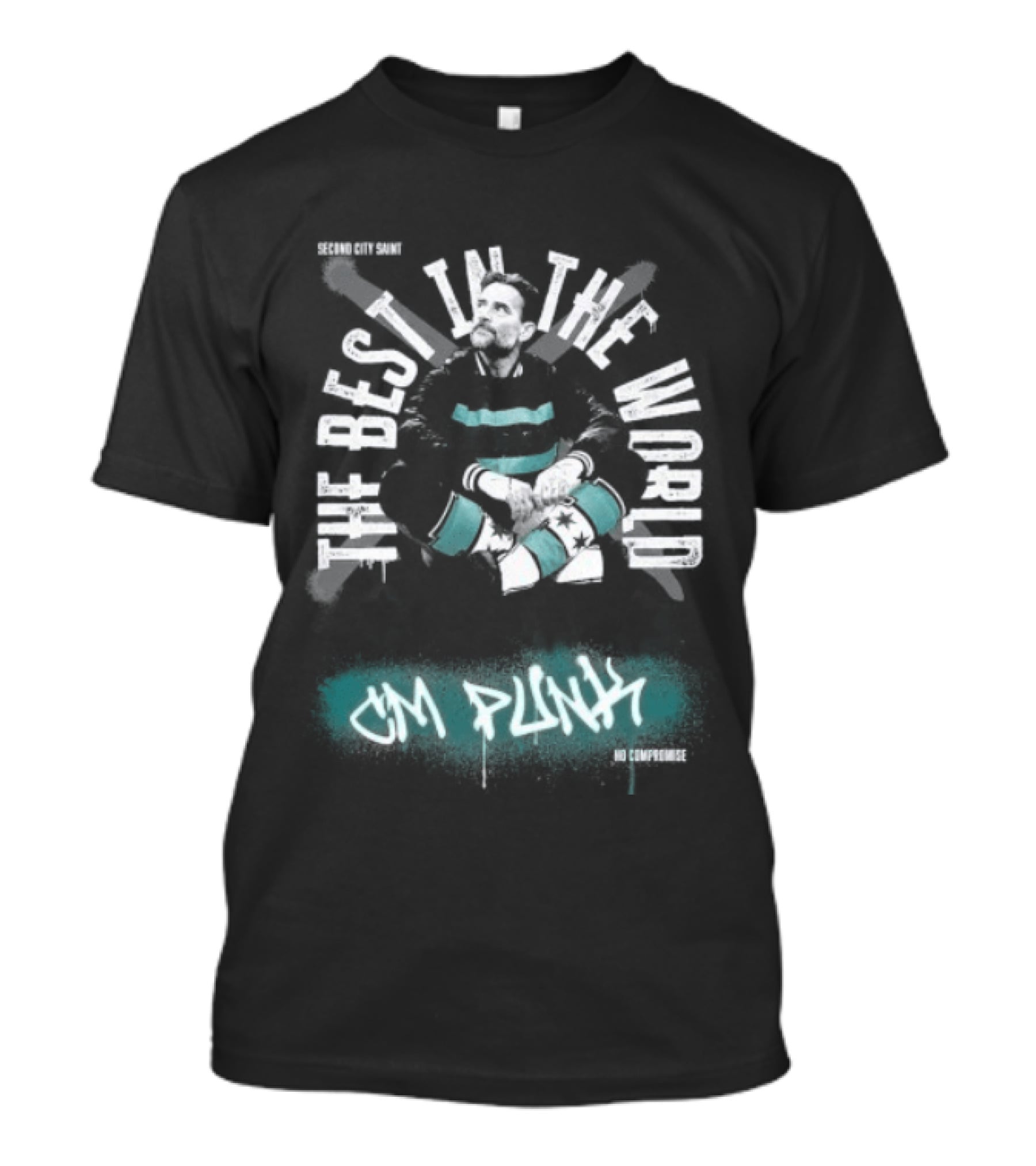 CM Punk The Best In The World Second City Saint No Compromise T-Shirt