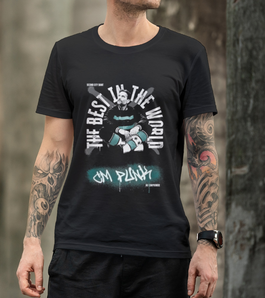 CM Punk The Best In The World Second City Saint No Compromise T-Shirt