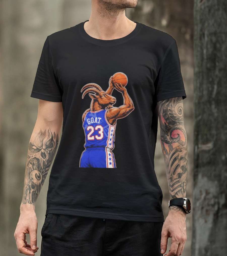GOAT 23 Basketball Jersey Philadelphia Sixers LeBron James T-Shirt