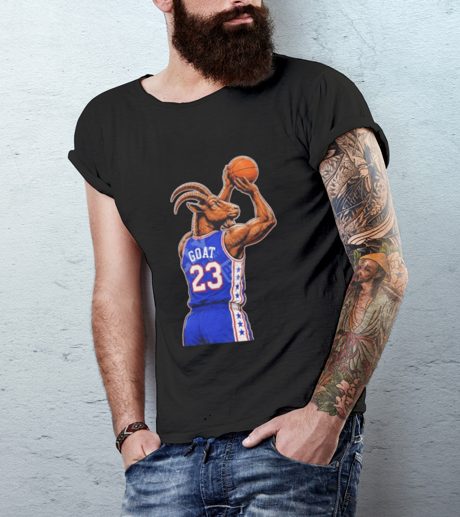 GOAT 23 Basketball Jersey Philadelphia Sixers LeBron James T-Shirt