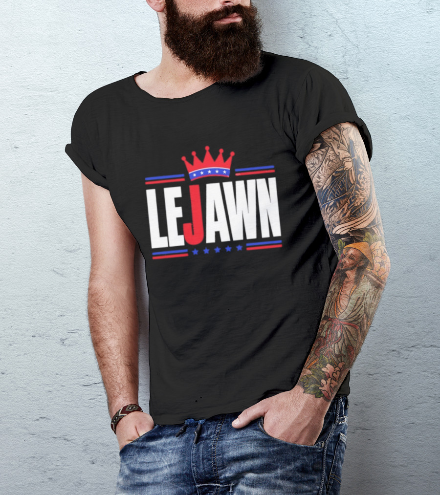 LeJawn King Crown LeBron James Philadelphia 76ers NBA 2026 T-Shirt