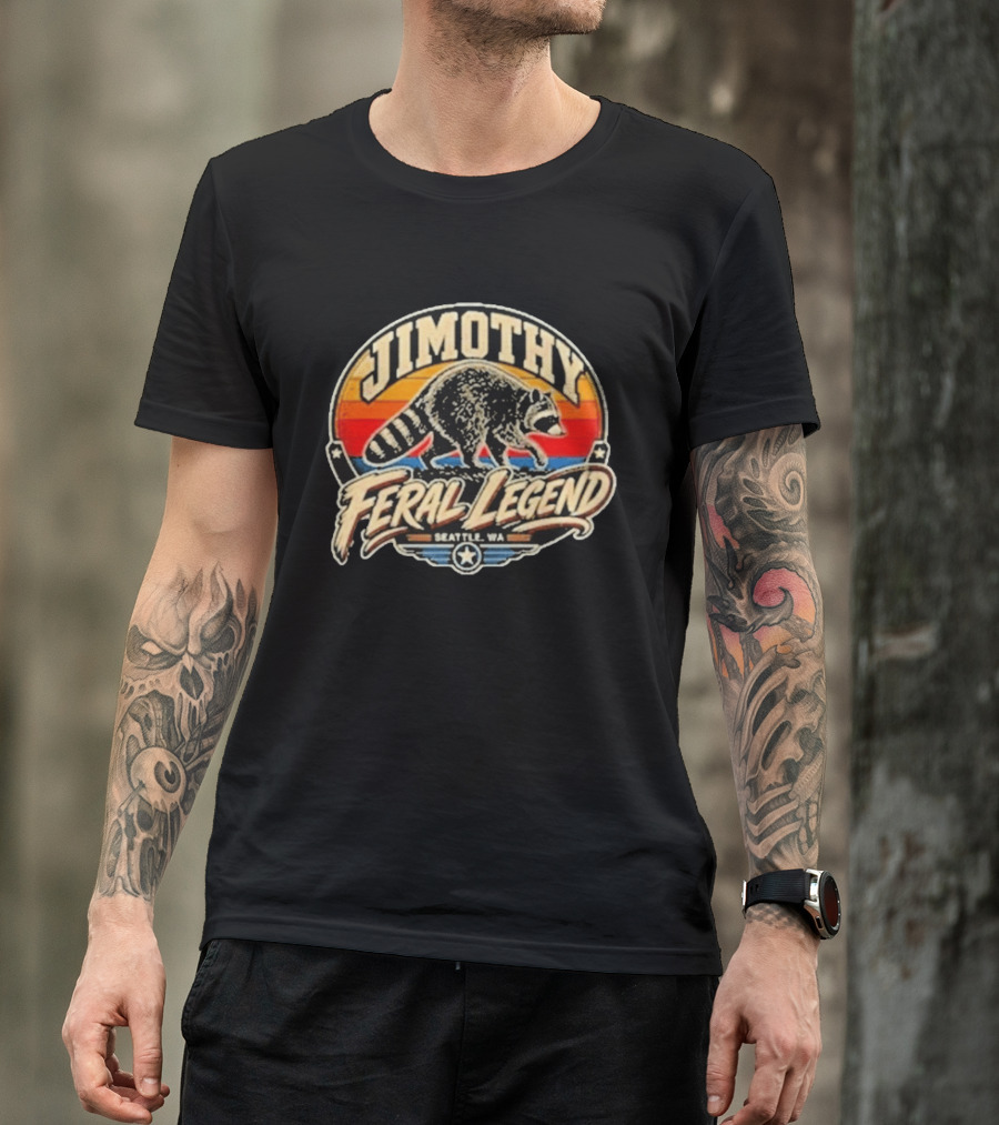 Jimothy Raccoon Feral Legend Seattle WA T-Shirt