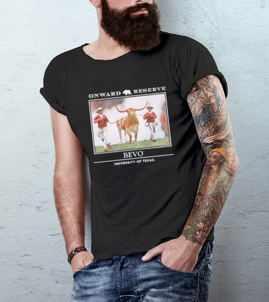 Onward Reserve Bevo University Of Texas Longhorns Football Celebration T-Shirt