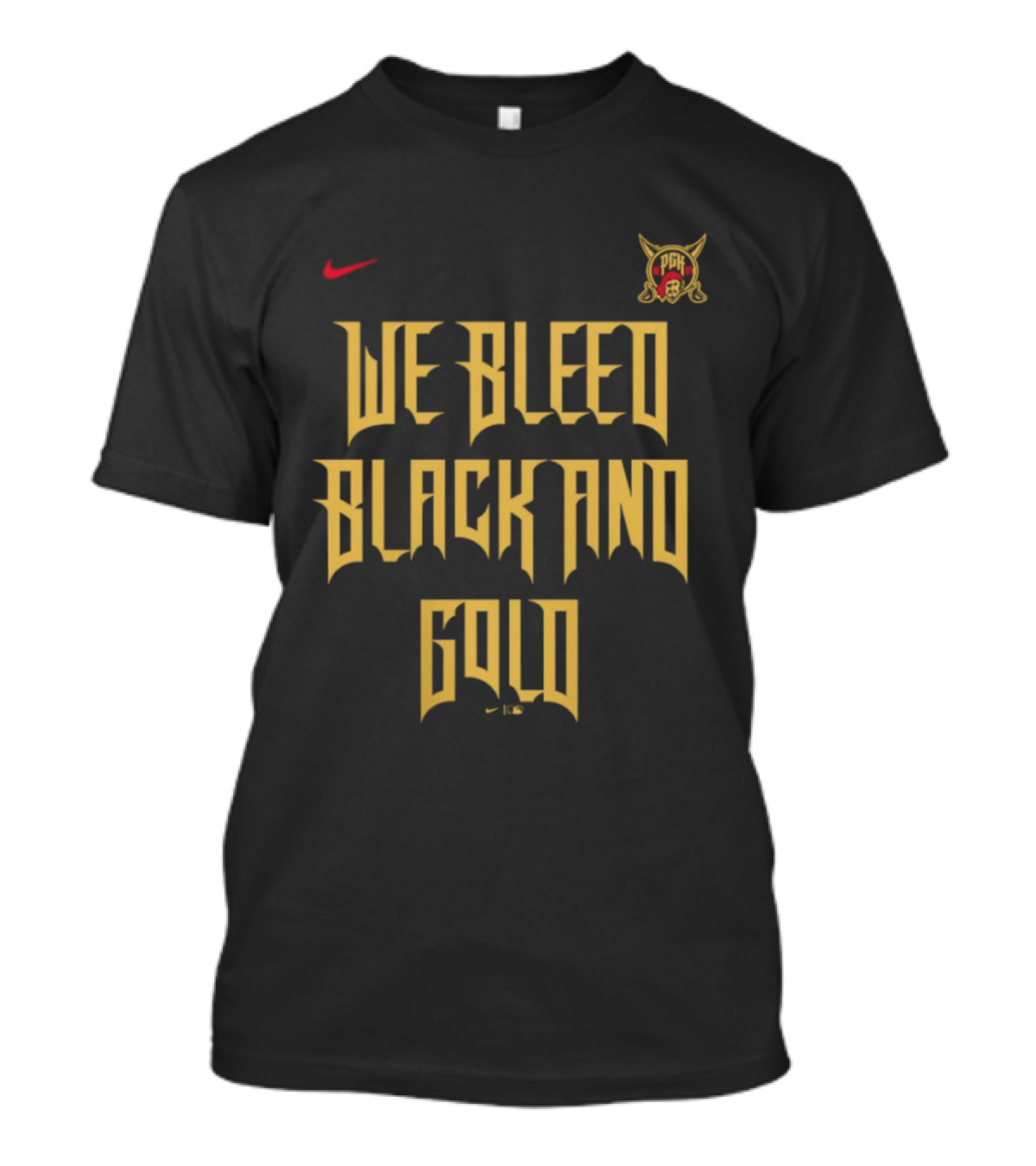 Pittsburgh Pirates We Bleed Black And Gold City Connect Nike T-Shirt