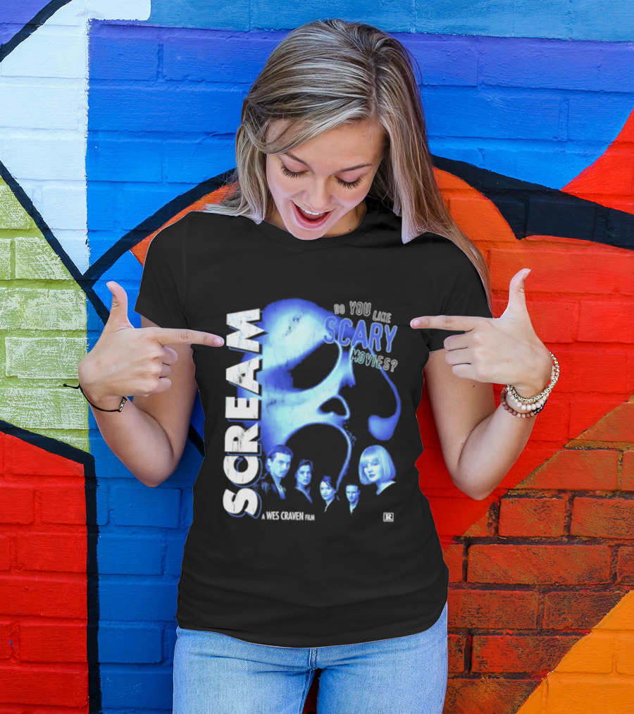 Scream Do You Like Scary Movies A Wes Craven Film Retro Collage T-Shirt
