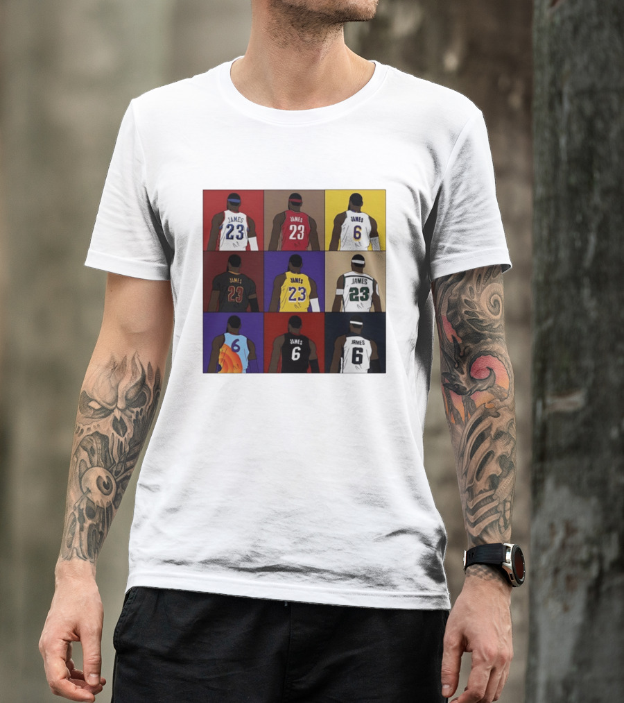 LeBron James Each Team History Philadelphia 76ers NBA 2026 T-Shirt