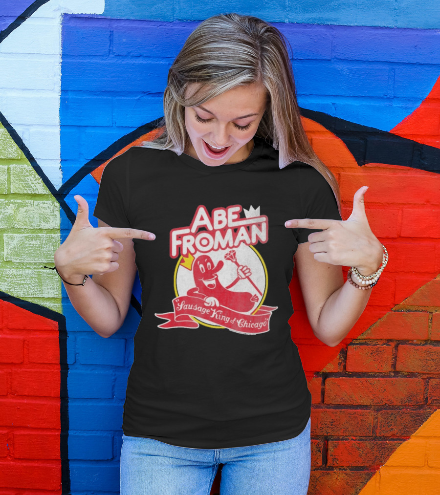 Abe Froman Sausage King Of Chicago Diamond Cane And Crown T-Shirt