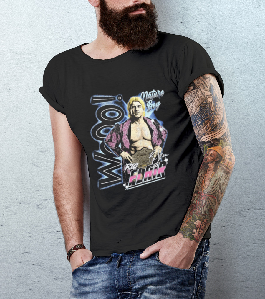 Ric Flair Nature Boy Wooo Wrestling Flair WWE T-Shirt