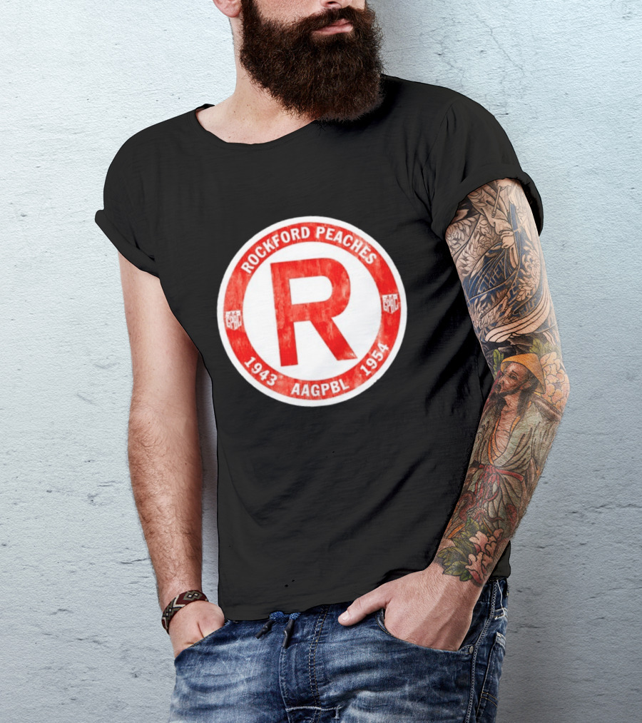 Rockford Peaches 1943 1954 AAGPBL T-Shirt