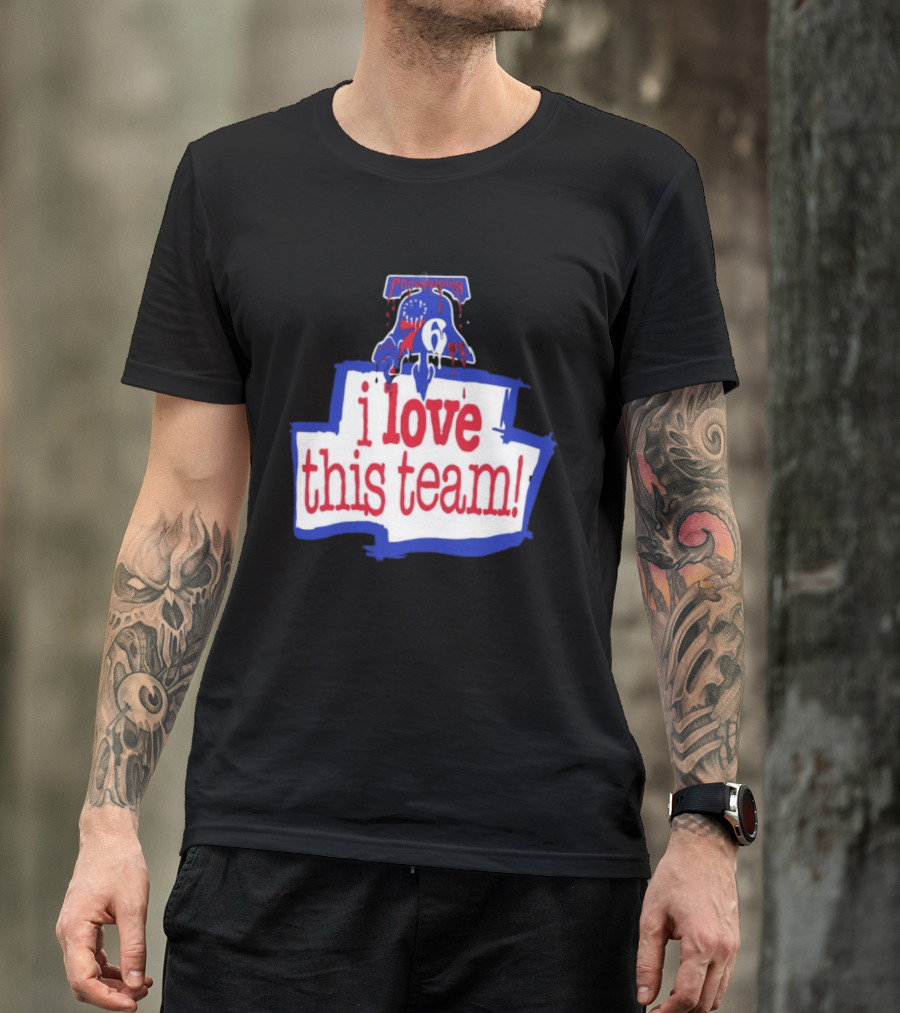 I Love This Team Philadelphia 76ers Basketball 23 LeBron James T-Shirt