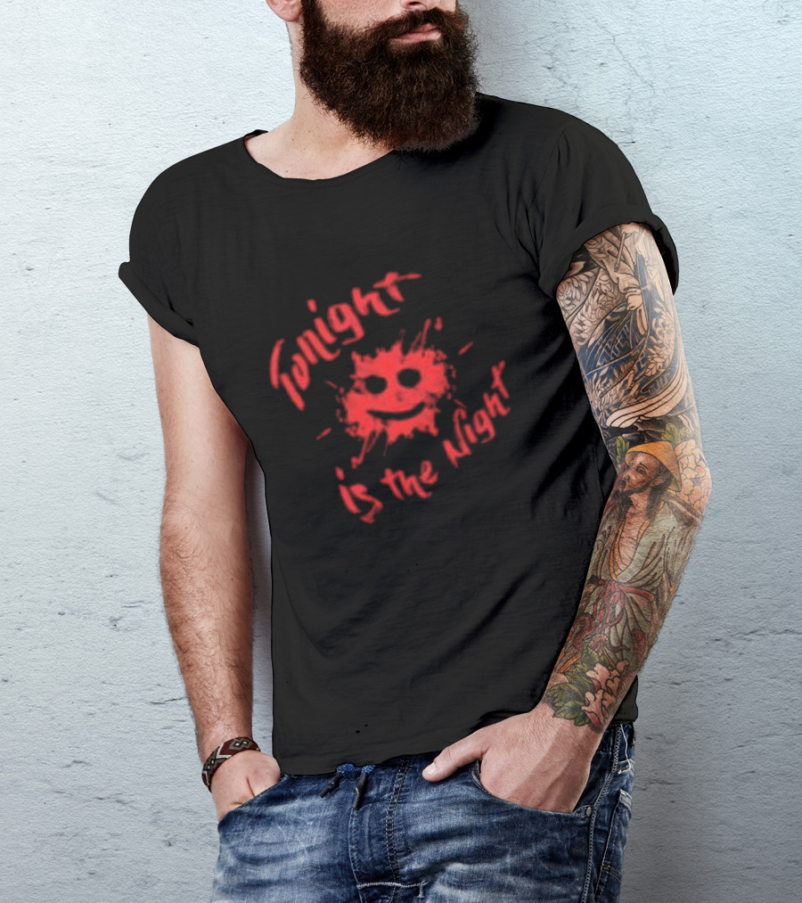 Tonight Is The Night Dexter He's Got Some Killer Rules 2 Sided Smiley Blood Splatter T-Shirt