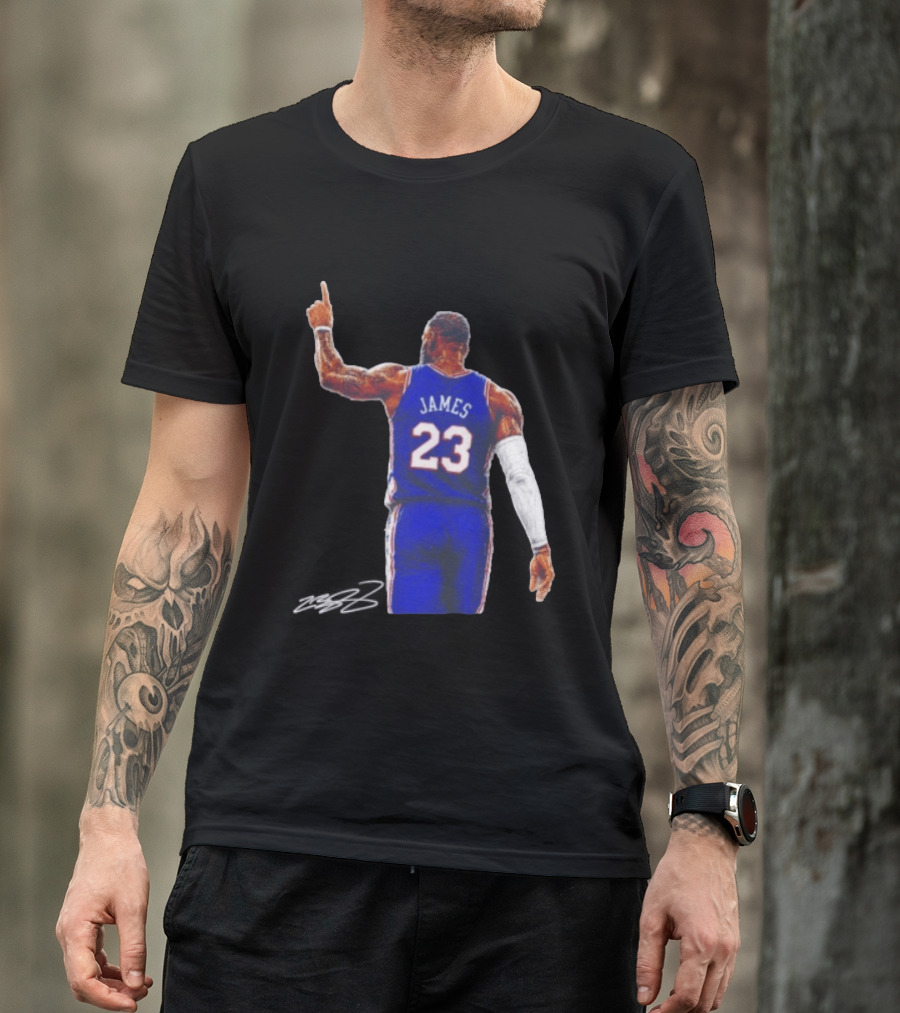 LeBron James 23 Philadelphia 76ers Jersey Iconic Basketball T-Shirt