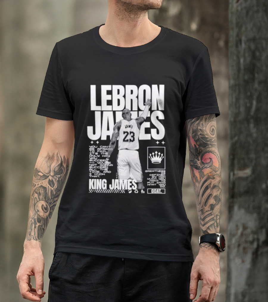 LeBron James Philadelphia 76ers King James NBA Goat 2026 23 T-Shirt