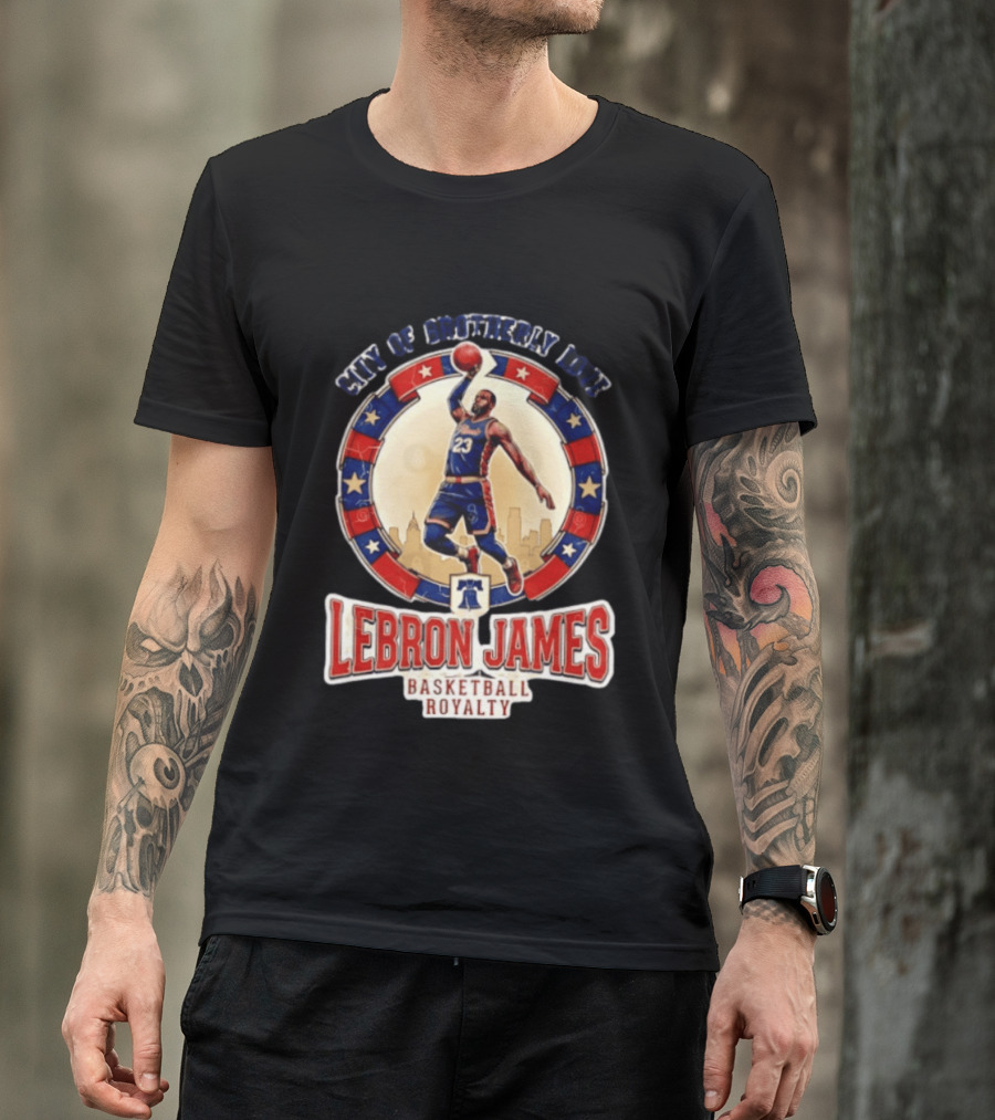 LeBron James City Of Brotherly Love Basketball Royalty Philly T-Shirt
