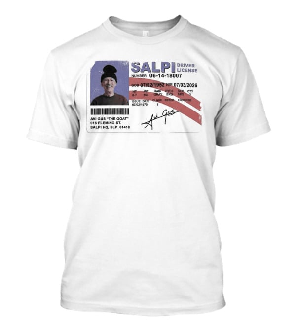 Antoine Griezmann MLS The Goat Salpi Driver License Signature T-Shirt