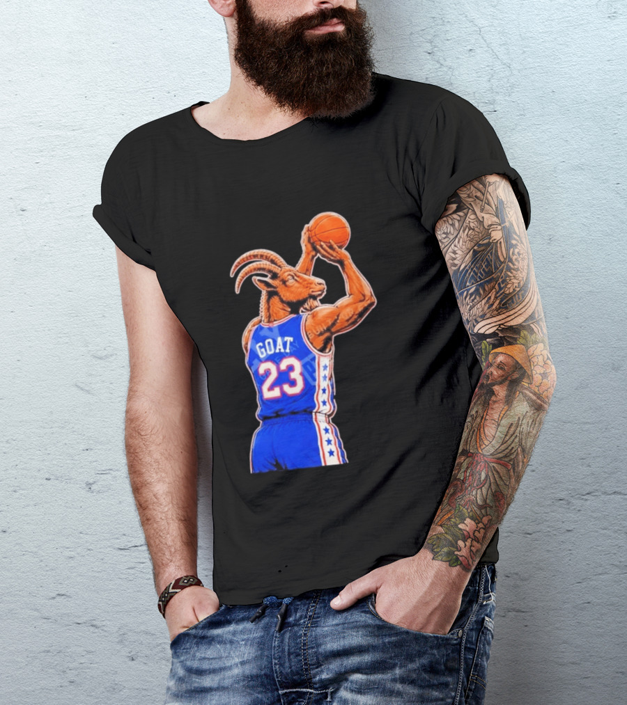 GOAT 23 Basketball Player Jersey Sports Inspired By Iconic NBA Stars T-Shirt