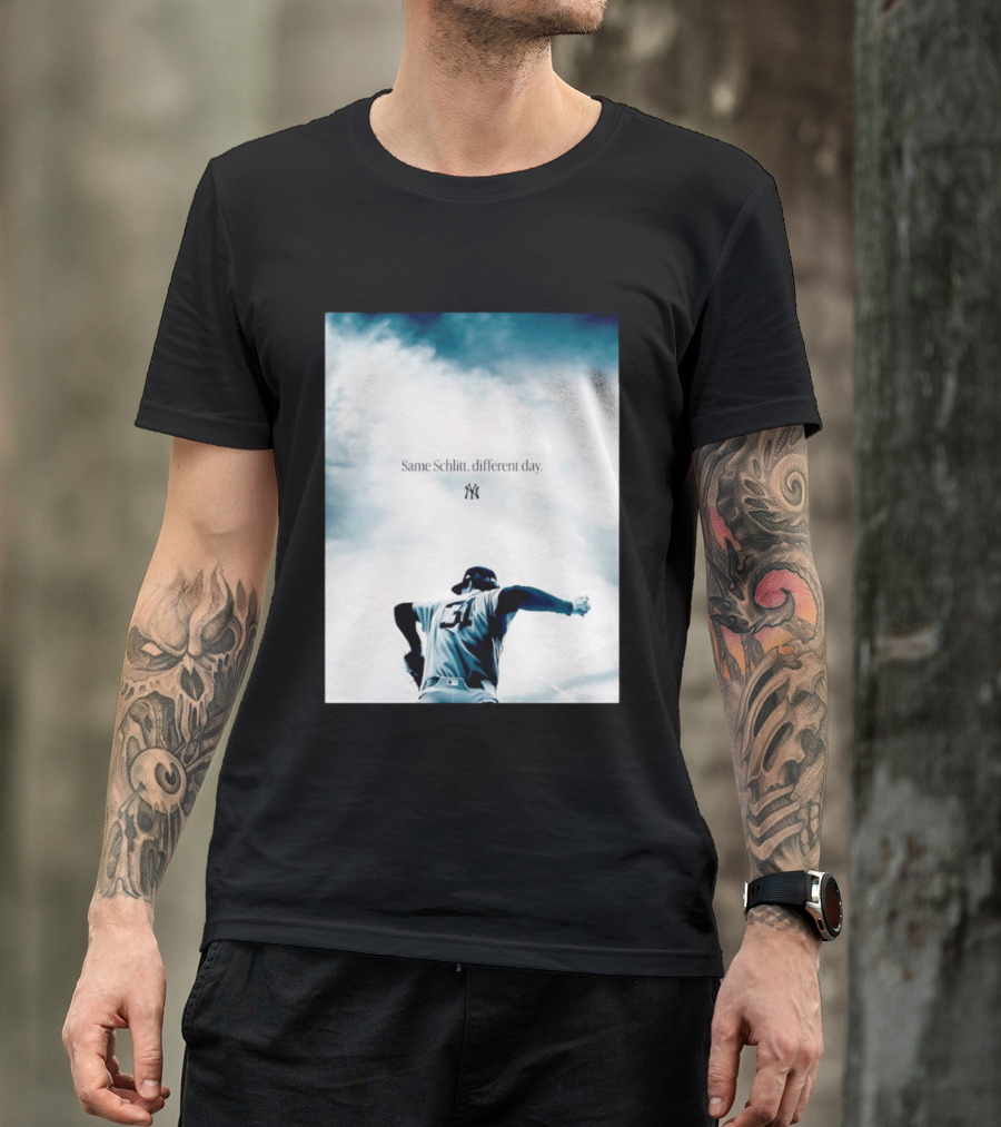 Same Schlitt Different Day Yankees Pitcher 31 T-Shirt