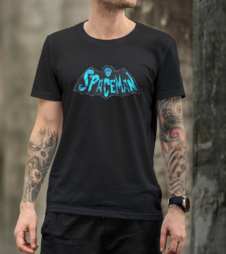 Spaceman Kiss Ace Frehley Hard Rock Bat Face T-Shirt