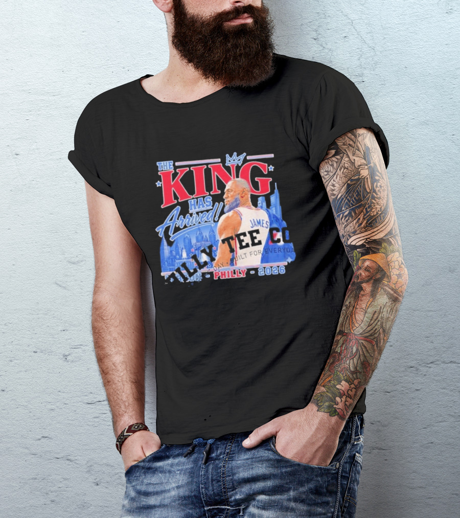 LeBron James The King Has Arrived Philly 2026 Tour T-Shirt