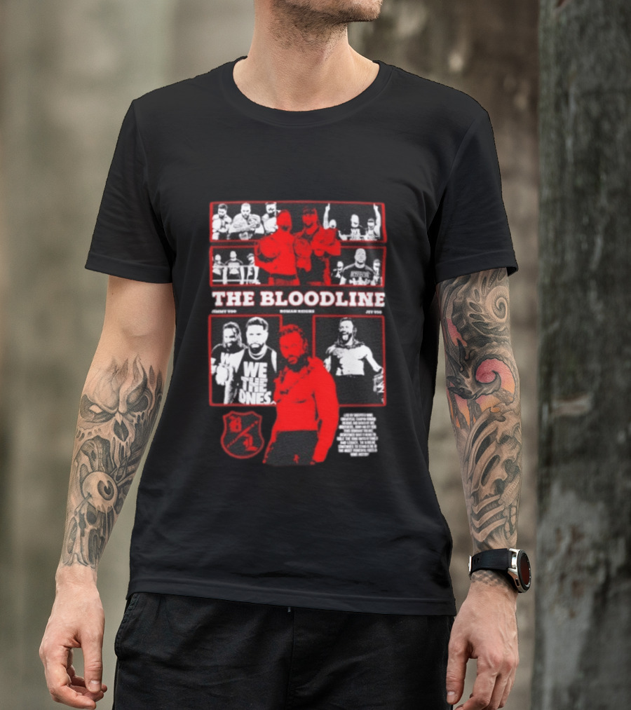 The Bloodline WWE Roman Reigns Jimmy Uso Jey Uso We The Ones Collage 8 1 T-Shirt