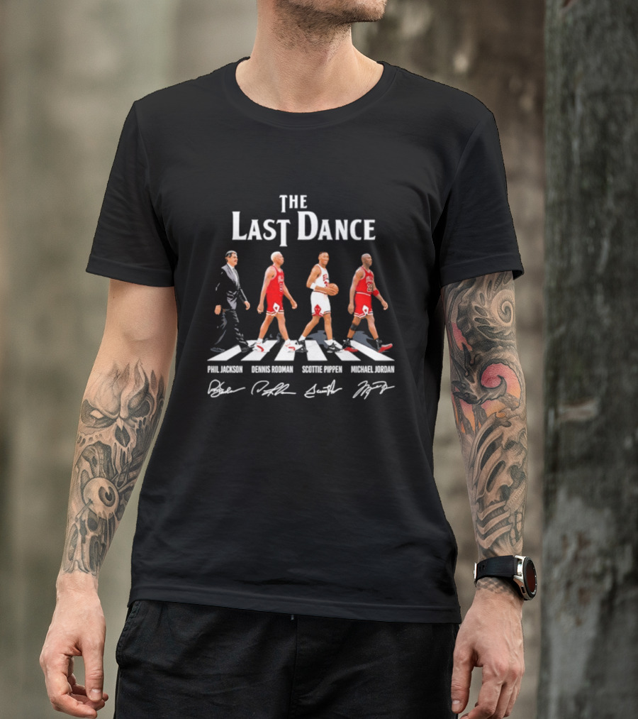 The Last Dance Phil Jackson Dennis Rodman Scottie Pippen Michael Jordan Chicago Bulls T-Shirt