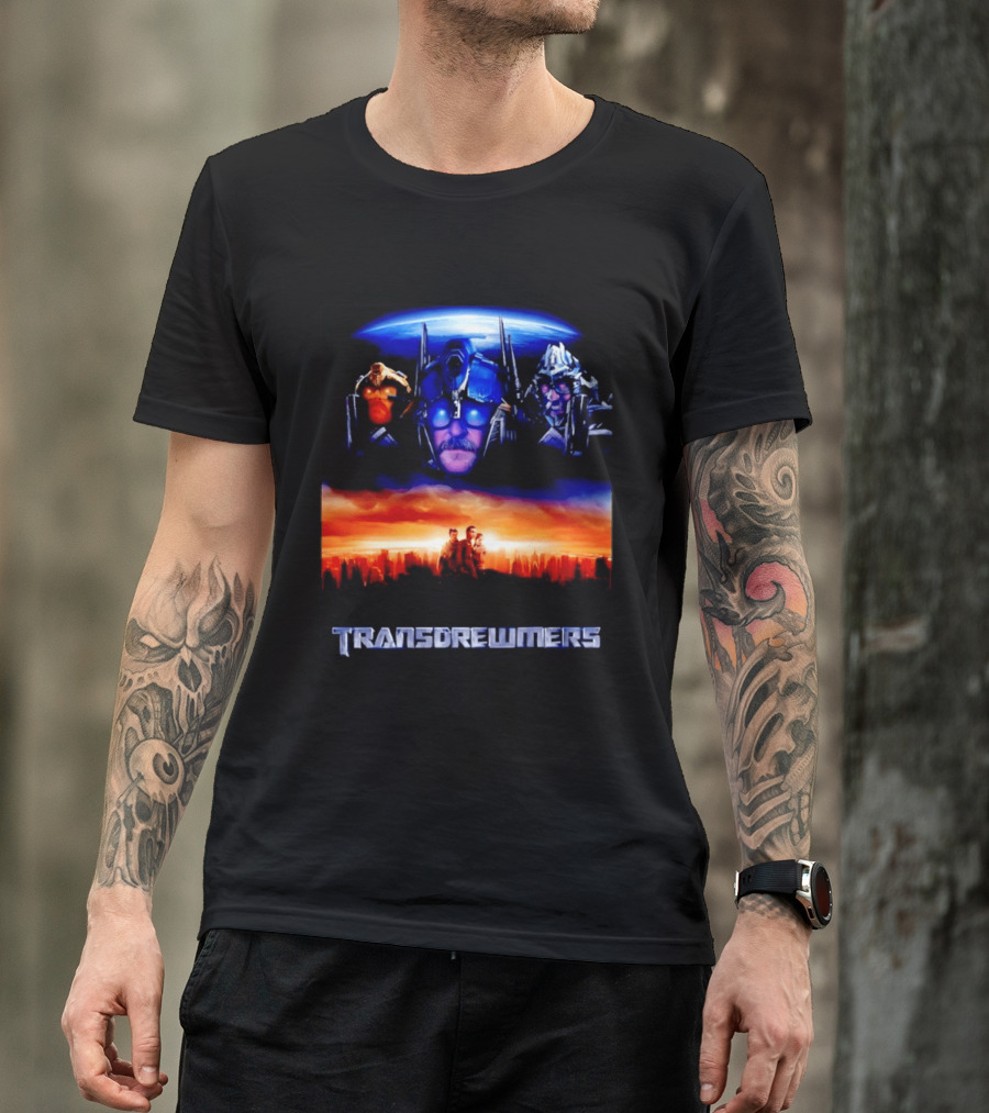 Transdrewmers Sci Fi Inspired Characters And Cityscape Compilation T-Shirt
