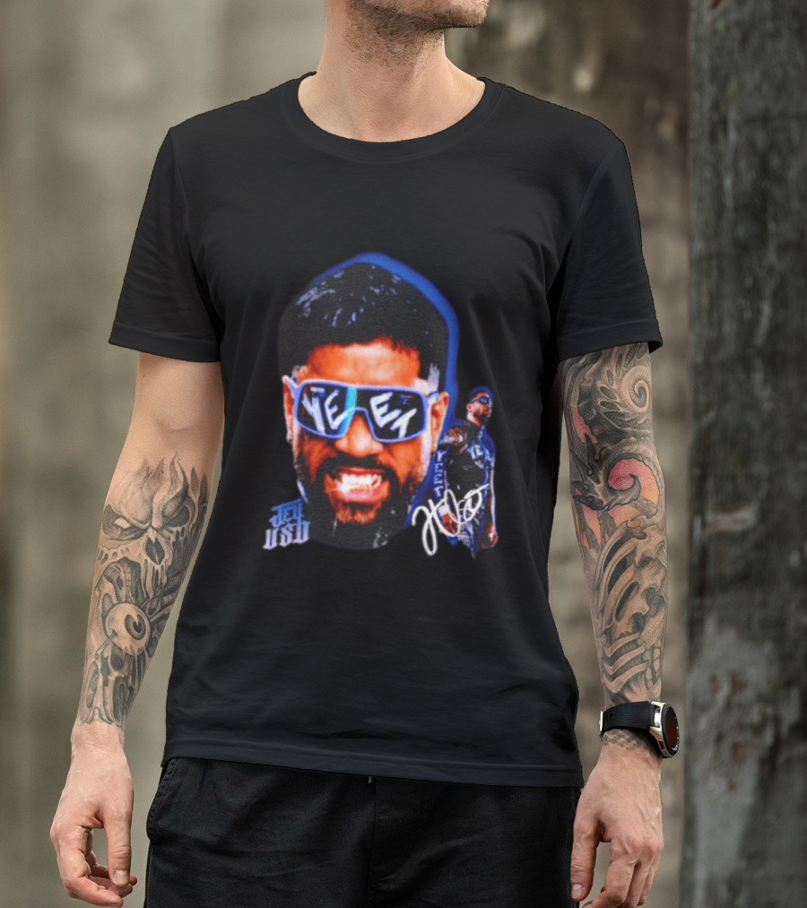 Jey Uso Yeet WWE Wrestling Bloodline Autograph Sunglasses T-Shirt