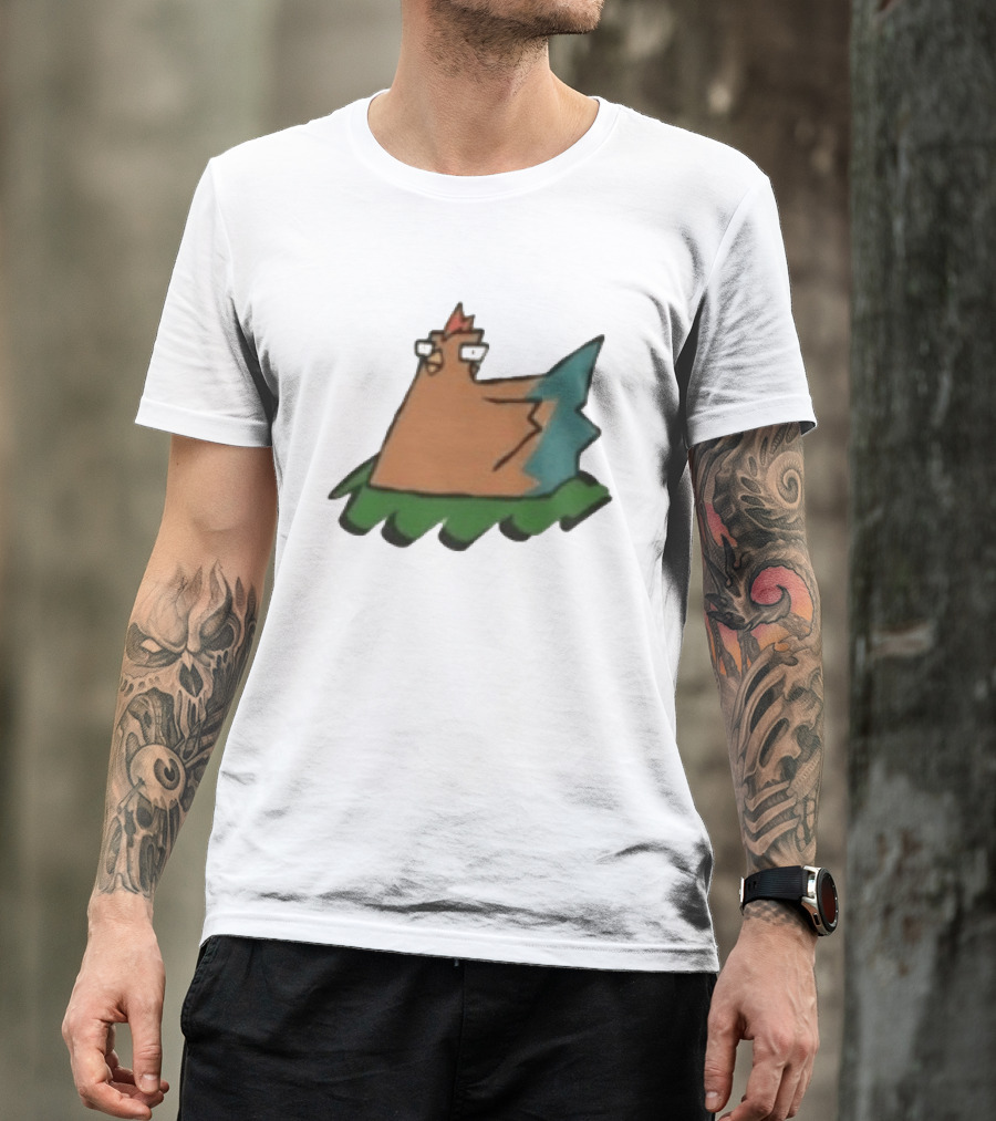 Cartoon Chicken In Nest Bird T-Shirt