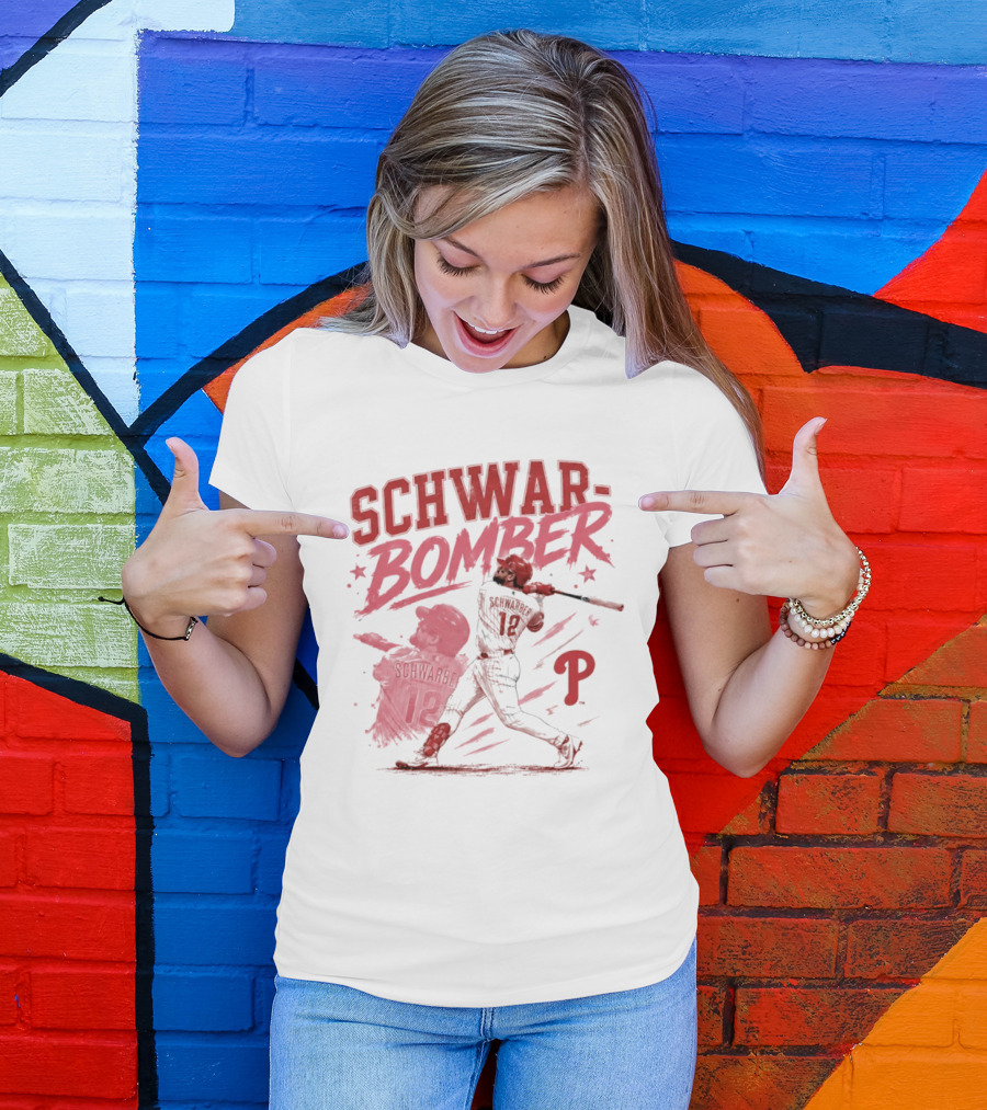 Schwar Bomber Kyle Schwarber Philadelphia Phillies Baseball T-Shirt