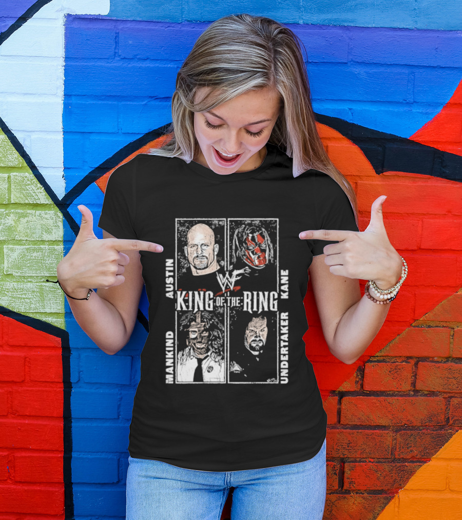 WWF King Of The Ring Austin Kane Mankind Undertaker T-Shirt