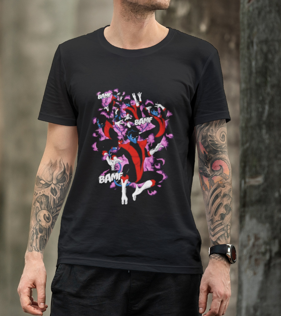 Bamf Nightcrawler Comic Smoke Effect X Men T-Shirt