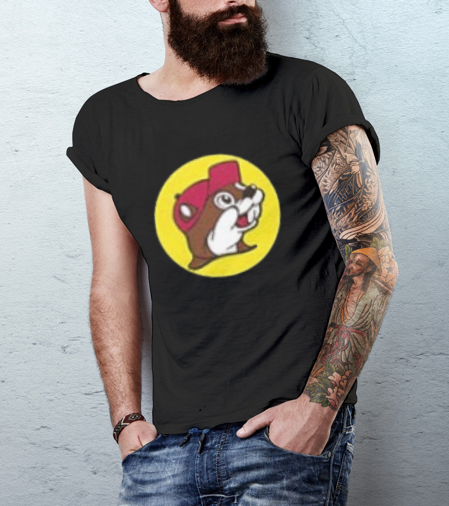 Buc Ee's Fresh Brisket On The Board Two Sided Beavers Texas BBQ T-Shirt