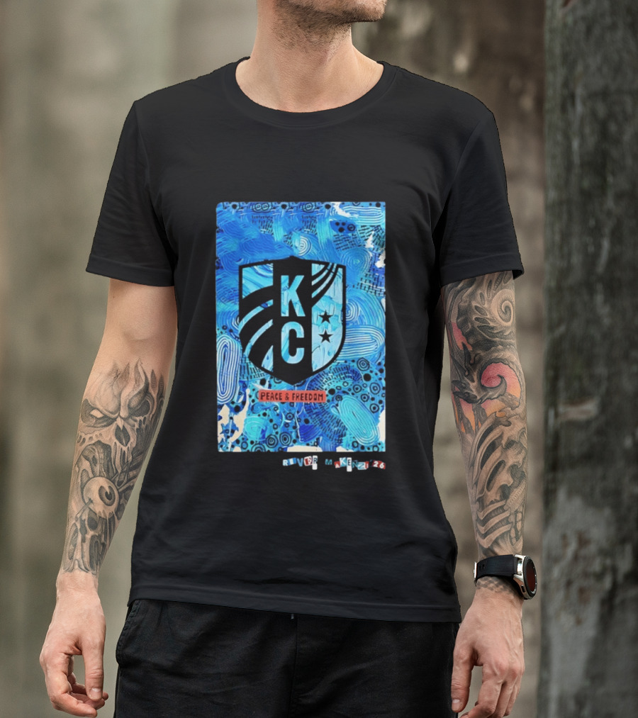 Kansas City Current KC Peace And Freedom River Makenzi 2026 T-Shirt